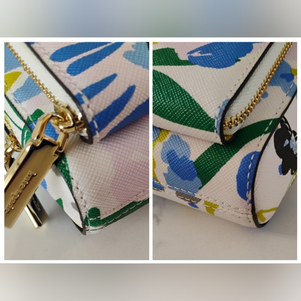 NWT Kate Spade Crossbody Bag - Vibrant Blue Floral - MSRP $259 - Picture 8 of 12